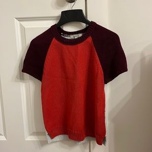 Short sleeved sweater. Madewell, size small.